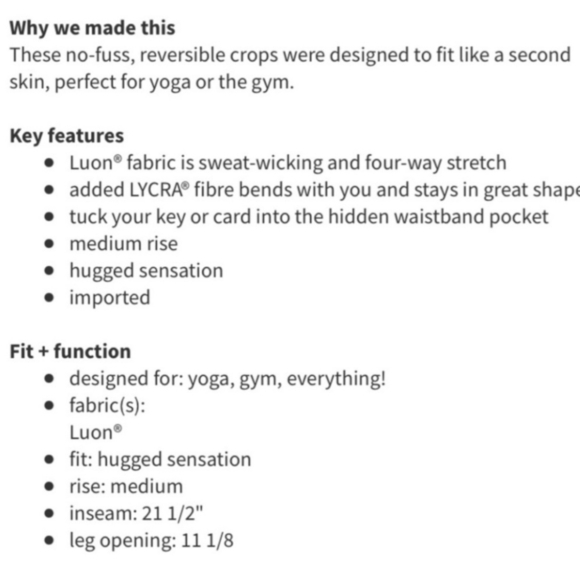 Lululemon Athletica Mid- Rise Berry/Red Cropped Reversible Leggings- Snake Print - Picture 6 of 11